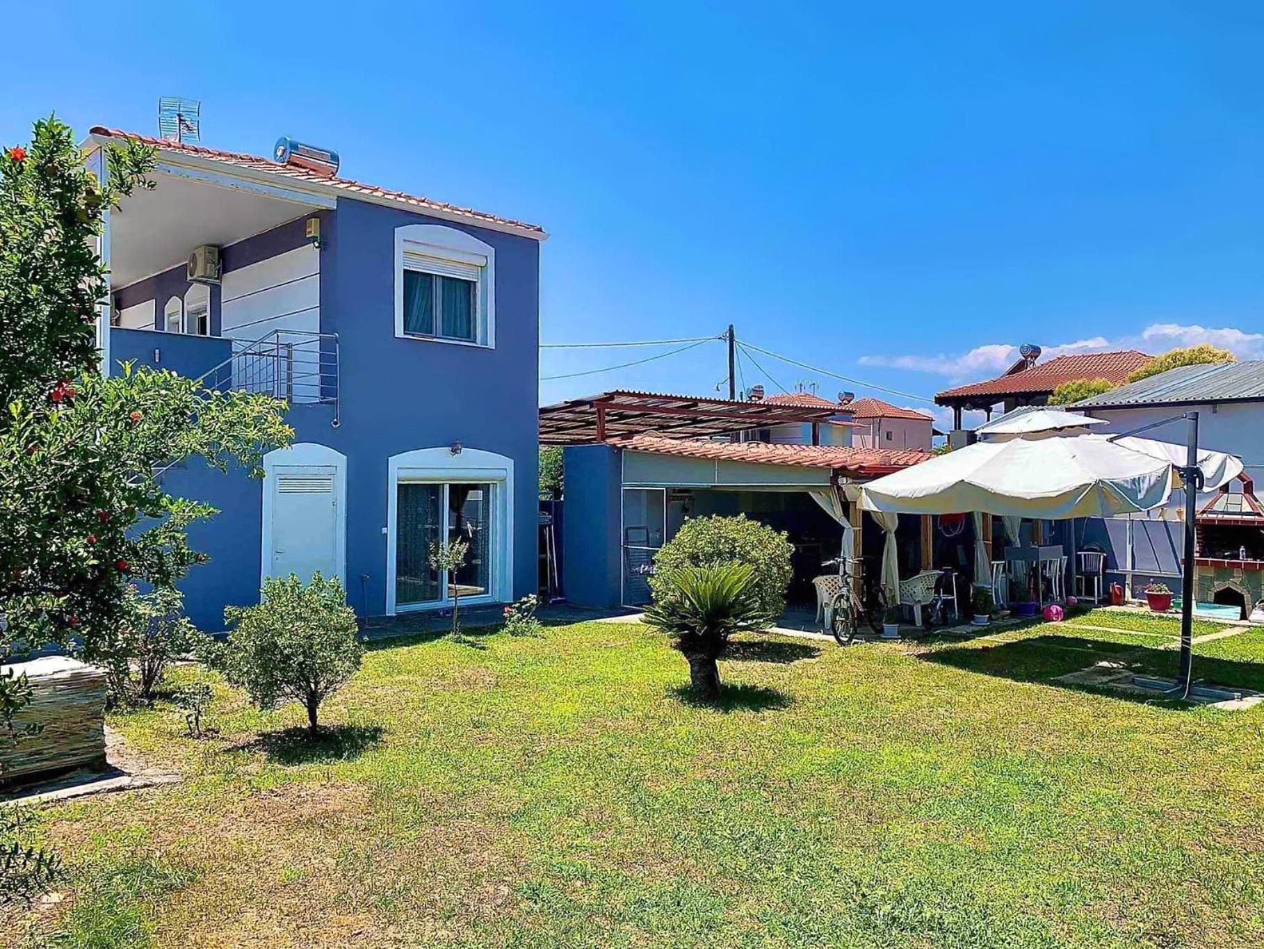Blue House Villa Karianí Buitenkant foto